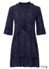 Navy Blue Polka Dot Vintage Dress