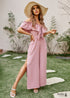 Pink Boho Jumpsuit Dress Talia