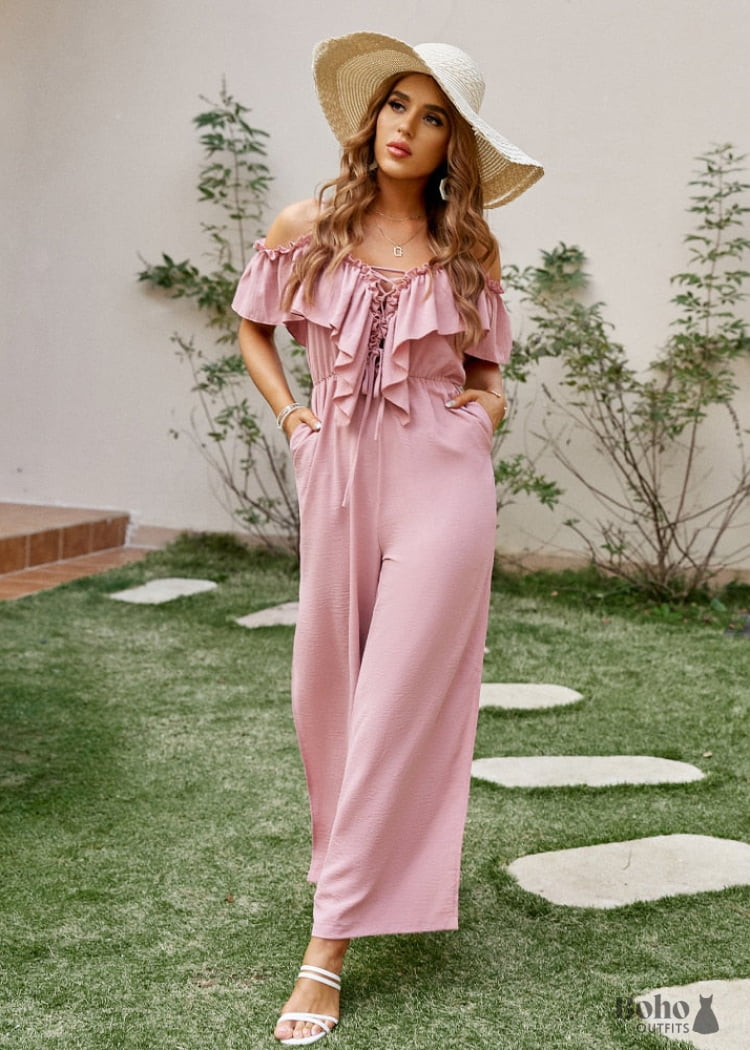 Pink Boho Jumpsuit Dress Talia Boho Dress Official