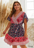Plus Size Boho Mini Dress Vanessa