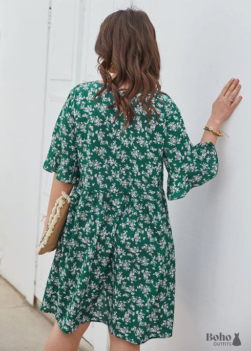 Plus Size Boho Mini Dress Vanessa