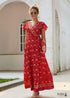 Red Boho Maxi Dress Sloane