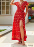 Red Boho Maxi Dress Sloane