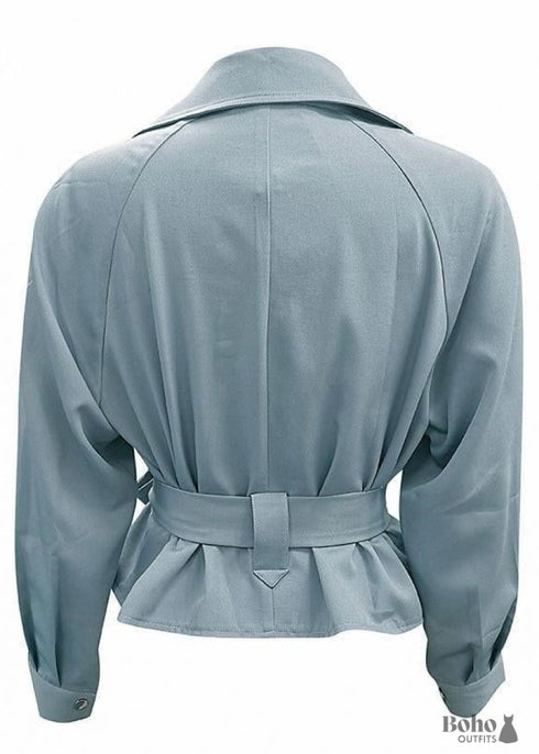 Gabardina corta bohemia chic