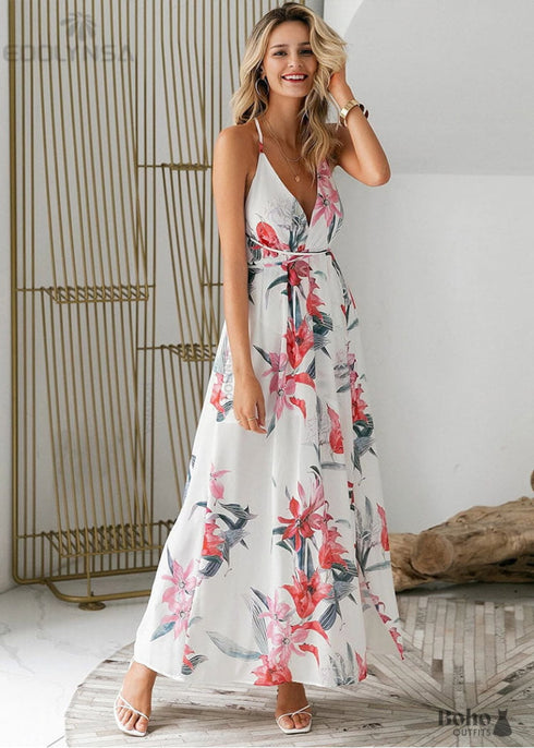 Spaghetti Strap Boho Maxi Dress Esther