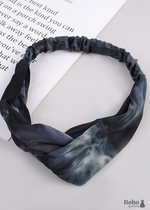 Diadema bohemia con efecto tie-dye Eliza