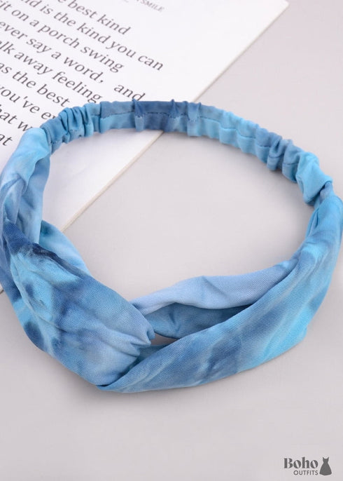 Diadema bohemia con efecto tie-dye Eliza