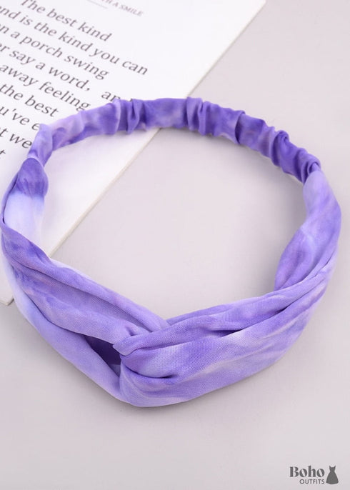 Diadema bohemia con efecto tie-dye Eliza