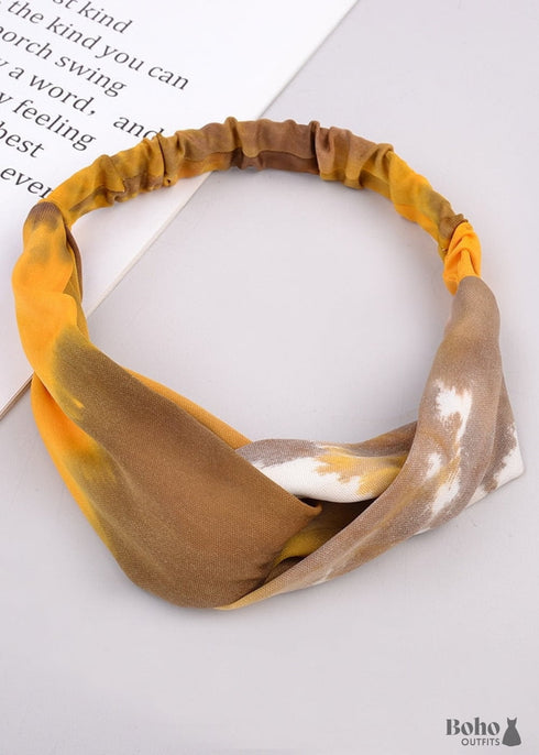 Diadema bohemia con efecto tie-dye Eliza