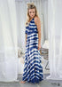 Tie Dye Pattern Boho Maxi Dress Ember