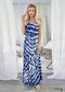 Tie Dye Pattern Boho Maxi Dress Ember