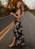 V-neck Backless Boho Maxi Dress Aisha