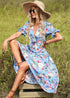 V-neck Boho Floral Maxi Dress Blakely
