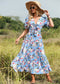 V-neck Boho Floral Maxi Dress Blakely