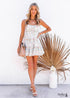 White Boho Mini Dress Selena