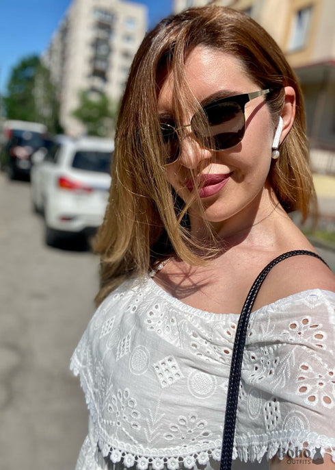 White Lace Boho Maxi Dress Anastasia