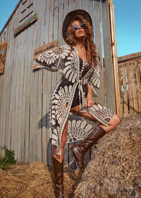 Women’s Chic Athena Boho Kimono Dress