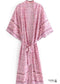 Vestido estilo kimono bohemio Aveline para mujer