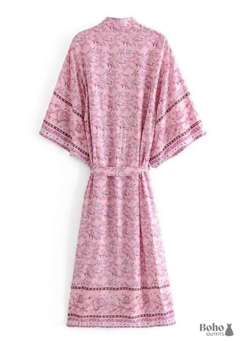 Vestido estilo kimono bohemio Aveline para mujer