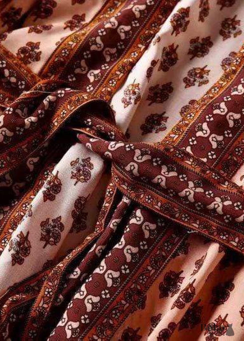 Women's Chic Brodie Belted Boho Kimono - Rose Dress