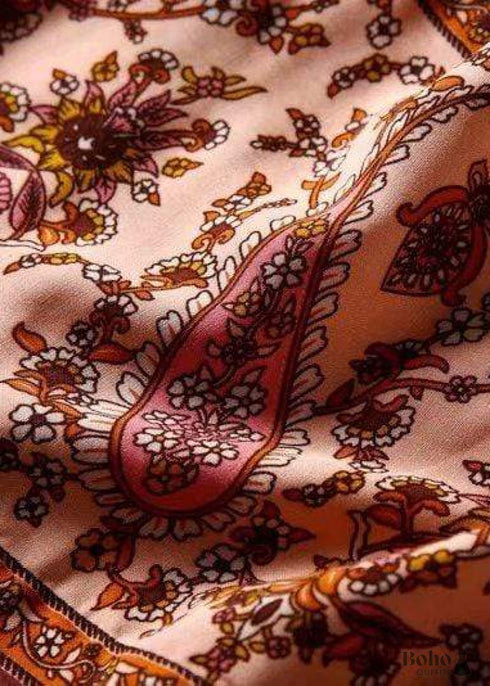 Women's Chic Brodie Belted Boho Kimono - Rose Dress