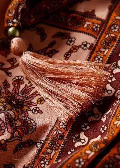 Women's Chic Brodie Belted Boho Kimono - Rose Dress