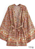 Women's Chic Caprexia Boho Kimono - Brown Dress