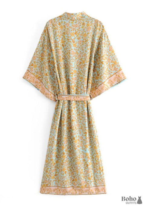 Vestido kimono bohemio Casablanca elegante para mujer