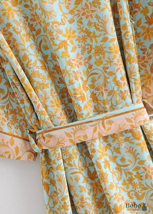 Vestido kimono bohemio Casablanca elegante para mujer