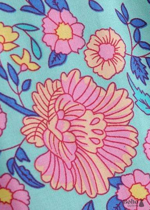 Vestido estilo kimono bohemio Charlee para mujer