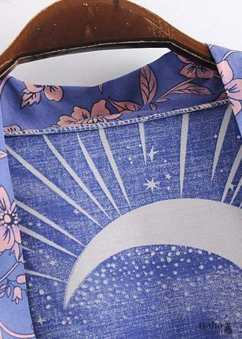 Women's Chic Galaxy Boho Kimono Dress