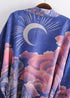 Women's Chic Galaxy Boho Kimono Dress