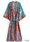 Women's Chic Galaxy Boho Kimono - Green Dress