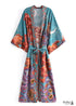 Women's Chic Galaxy Boho Kimono - Green Dress