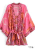 Women's Chic Galaxy Boho Kimono - Pink Dress