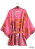 Women's Chic Galaxy Boho Kimono - Pink Dress