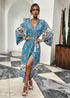 Women’s Chic India Boho Kimono - Blue Dress