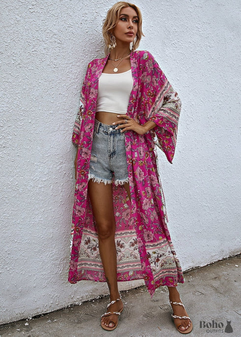 Women’s Chic India Boho Kimono Dress