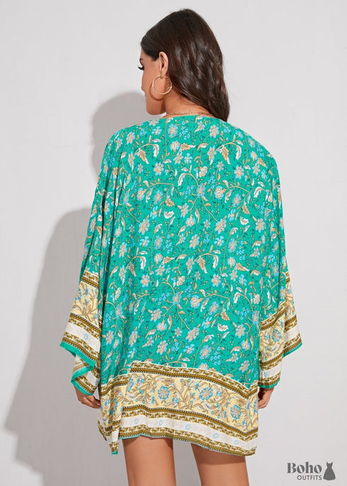 Vestido estilo kimono bohemio Krista para mujer