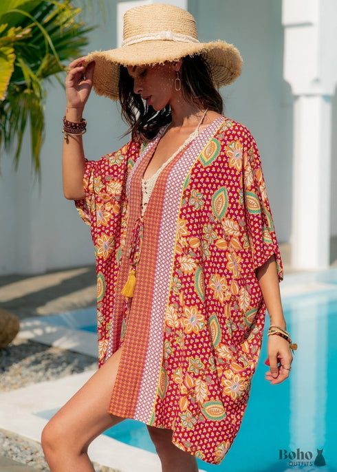 Women’s Chic Lena Boho Kimono Dress