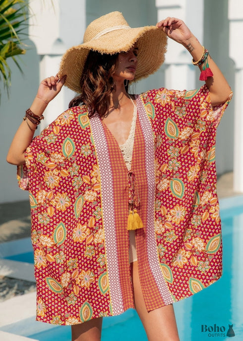 Women’s Chic Lena Boho Kimono Dress