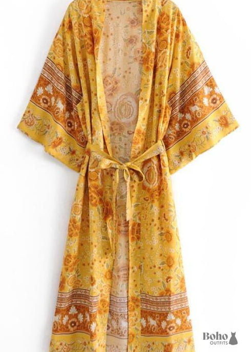 Vestido estilo kimono bohemio Luka para mujer