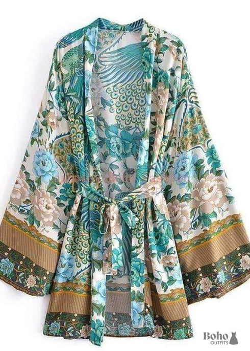 Women's Chic Mimosa Boho Kimono Dress