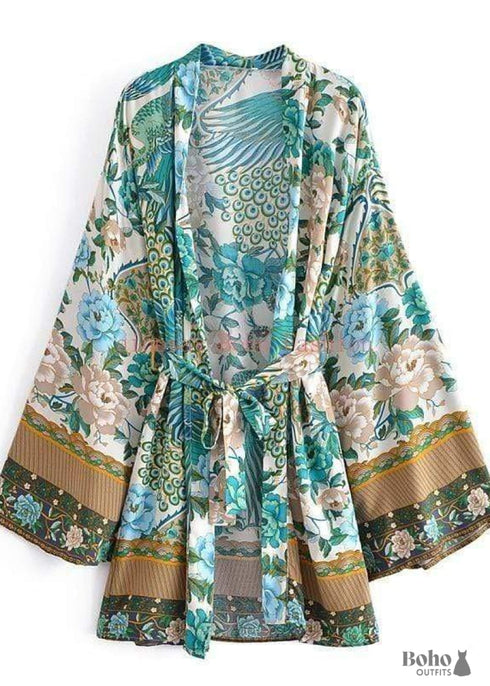 Women's Chic Mimosa Boho Kimono Dress