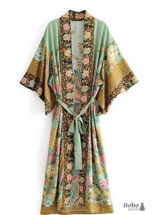 Women's Chic Paradise Boho Kimono Dress