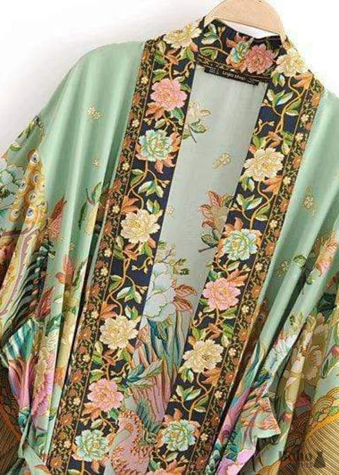 Women's Chic Paradise Boho Kimono Dress
