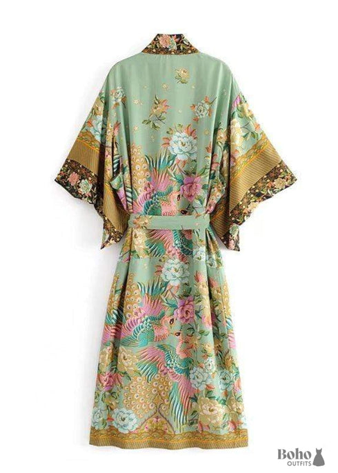 Women's Chic Paradise Boho Kimono Dress