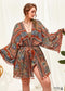 Women's Chic Plus Size Avenline Boho Kimono Dress