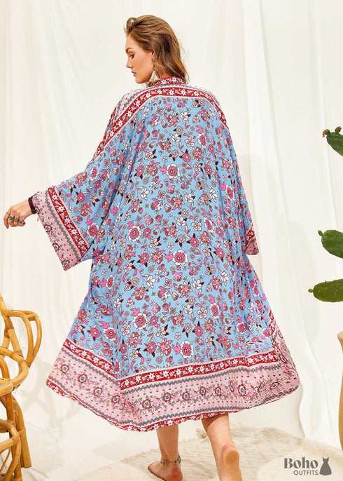 Women's Chic Plus Size Lolana Boho Kimono Dress
