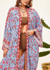 Women's Chic Plus Size Lolana Boho Kimono Dress